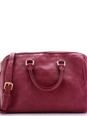 Louis Vuitton 30 Speedy Bandouliere Bag Monogram Empreinte Leather